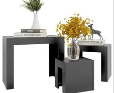 Modern Nesting Coffee Tables 3pcs Multiple Colours Available, See Photos (free Postage)
