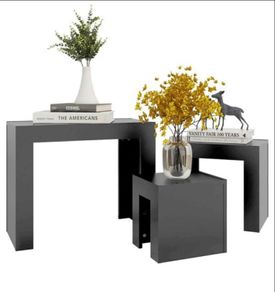 Modern Nesting Coffee Tables 3pcs Multiple Colours Available, See Photos (free Postage)