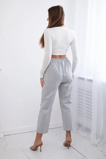 elegant pants with chain MADE IN ITALY   fits sm m l