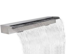 Rectangular Waterfall Pool Fountain Stainless Steel 150 cm