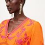 New Without Tags Karen Millen Embroidered Ladder Mini Dress Image 6