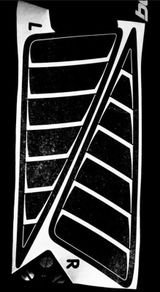 Mercedes C63 Coupe W205 Windows Mat Decal Vinyl 3D Sport.