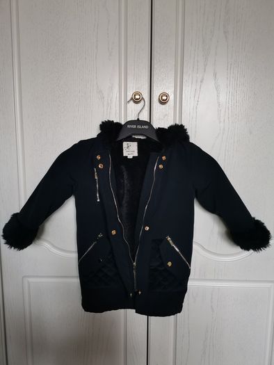 Girl's River Island fur coat Size 2-3 yrs