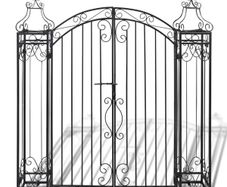 Ornamental Garden Gate Wrought Iron 122x20.5x134 cm