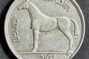 Ireland 1940 half crown silver coin