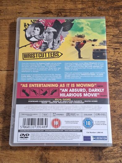 "Wristcutters - A Love Story" (2006) DVD - free standard postage