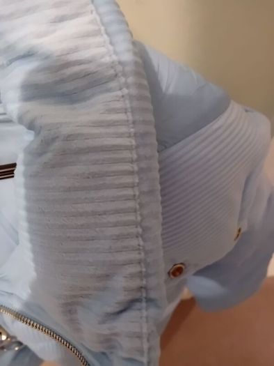 Stunning Benetton Jacket - Light Blue - Size XS Fits UK 10, 12 - BNWT RRP 159