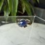 Star Sapphire and Diamond Ring, Strong Centred Star, 14K White Gold Image 2