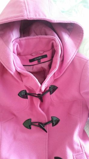 Pink Winter Jacket with Hood - Size 12
