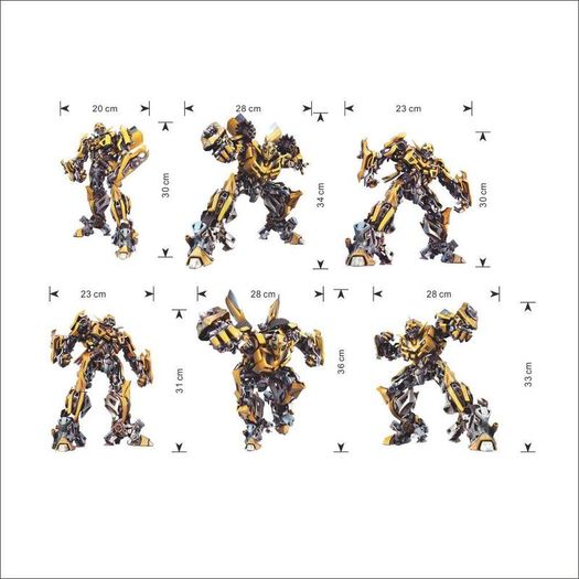 Transformers Wall Stickers High Quality Boys Kids Room Decoration Art-Decals