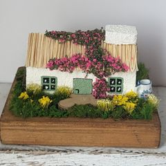 Handcrafted tiny wooden cottage!