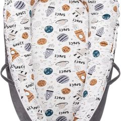 Home Baby Nest for Newborn, Portable and Adjustable Baby Lounger for 0-12 Months Boys Girls, Baby Essentials for Travel with Reversible 100% Cotton and Velvet Cover