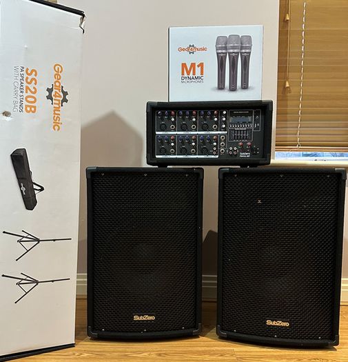 SubZero SZPA-612 250W 12" PA System With Digital Media Player