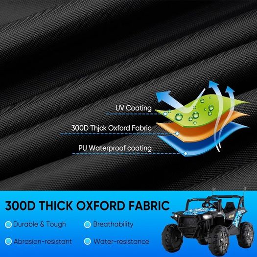 FREE EXPRESS SHIPPING ATV Cover Waterproof Heavy Duty Quad Bike Cover Outdoor XL Upgraded 210D Fabric UV Wind Dust Protection with Elastic,Adjustable Buckles,Reflective Strip Carry Handles,Front Mark,Storage Bag