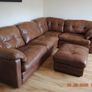 Quality leather Alexander & James sofa suite Image 3