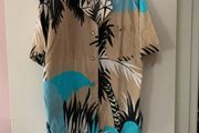 vintage cotton/linen mix blouse