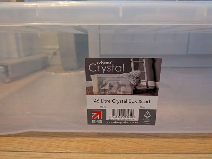Complete Set of 7 Heavy-Duty Clear Plastic Storage Boxes (9L to 80L)