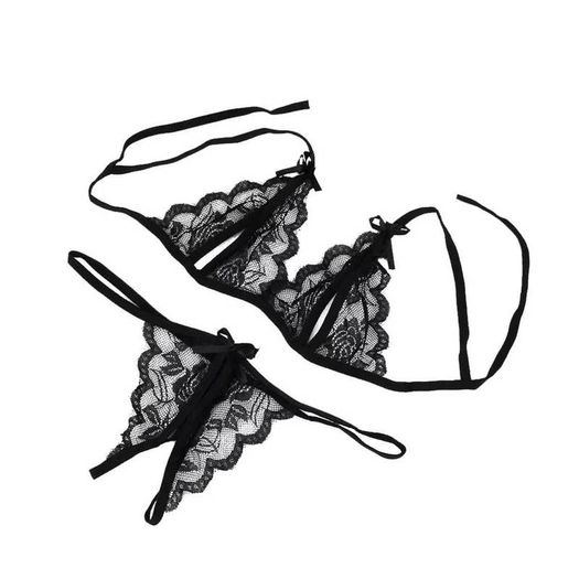Black butterfly underwear