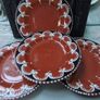Portugese Fancy Pottery Plates Image 2
