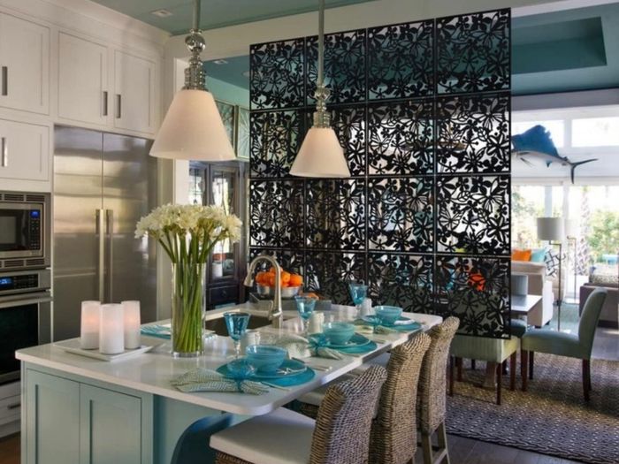 DIY Room Divider Screens Made of Environmentally PVC, Simple and Modern Hanging Panel Screen for Decorating Bedding, Dining, Study and Sitting-Room, Hotel, Bar and School - Black 12 Pack (FREE POSTAGE)