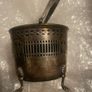 Vintage silver plated blue cobalt glass Image 2