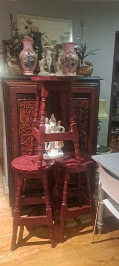 3 X Vintage Bar Stools Read