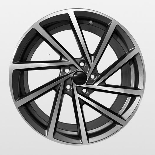 18" Vw R Type black Alloys Seat Audi Skoda Vw 5x112