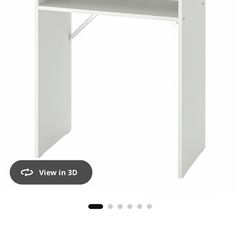 White IKEA Desk