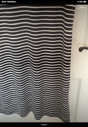 dress street one navy & white striped dress size 38(12)