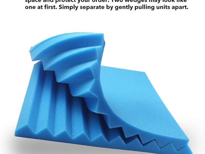 NEW SALE | BLUE 12 Pack Acoustic Foam Panels, 1" X 12" X 12" Studio Soundproof Wedge-Shaped