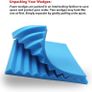 NEW SALE | BLUE 12 Pack Acoustic Foam Panels, 1" X 12" X 12" Studio Soundproof Wedge-Shaped Image 3