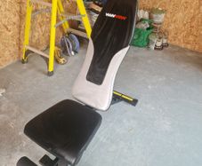Adjustable Weight Bench, Weights and Resistance Bands