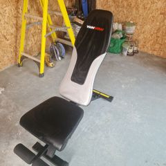 Adjustable Weight Bench, Weights and Resistance Bands