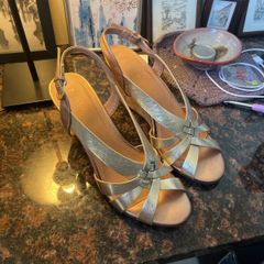 Nalu Faux Cork Gold wedges