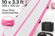 Inflatable Tumble Track Mat 3m 10cm Thick Gymnastics Mat 3m with Electric Pump