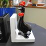 Vintage MCM Ceramic Goose Bookends Image 3
