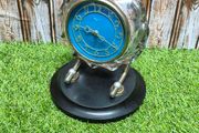 Vintage Majak Desk Clock Soviet Crystal Glass Clock USSR Mechanical Wind Up 1970s Not Working Parts Repair