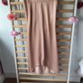 wide leg Bnwt Zara wide leg blush shade satin look medium culotte Image 6