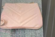 New pink purse wristlet strap with pocket for cards