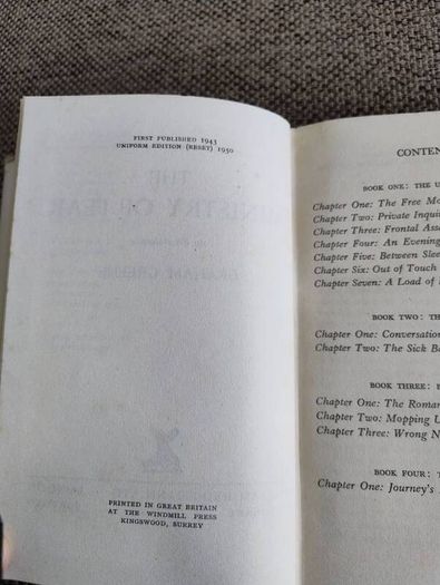 Graham Greene The Ministry of Fear 1950 hardback with dustcover in good condition with some signs of wear on the dustcover see photos FREE STANDARD POSTAGE INCLUDED