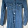 Woman Denim midi dress Image 3