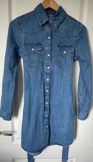Woman Denim midi dress