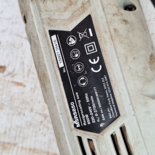 Mac Allister MSRS850 850W Reciprocating Saw - For Parts / Repair / Spares