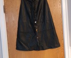 Primark  Leather  Black  Skirt.  Size 12.  New - No Tag.