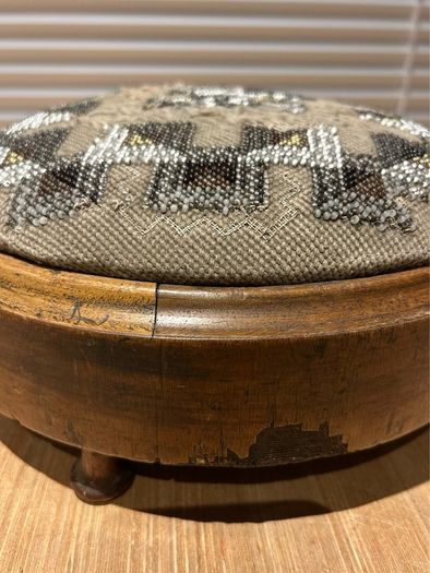 Antique Victorian Ladies Footstool