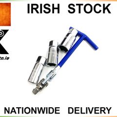 4Pc Flex T Handle &Spark Plug Sockets