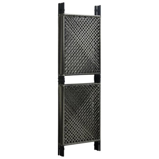 Fence Panel Poly Rattan 3x2 m Anthracite