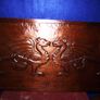 Large Hand Carved Wooden Plaque Image 6