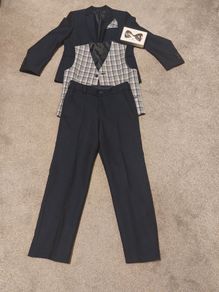 Boys First Holy Communion Suit  - Navy 3 piece