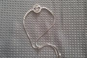 pretty silver colour cc bracelet